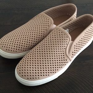 Light pink slip on shoes; size 11- women’s